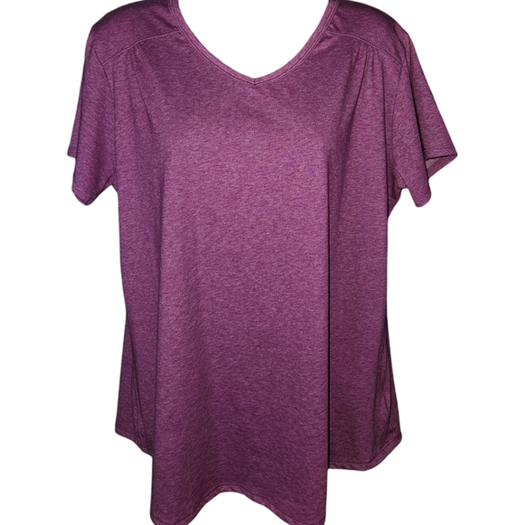 Columbia V-Neck Short Sleeve Top - Picture 1 of 3